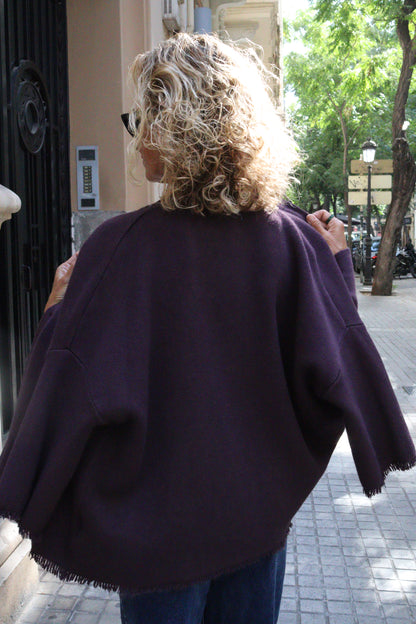 CHAQUETA VICTORIA BERENJENA