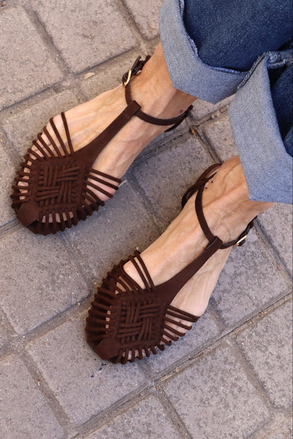 SANDALIA ALBA CHOCOLATE