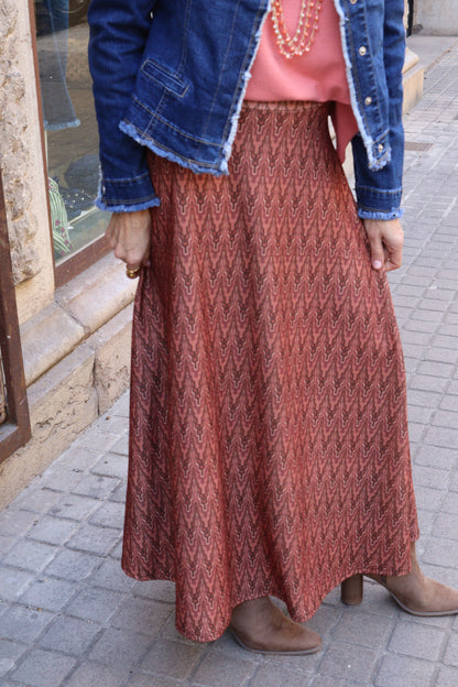 FALDA ZIGZAG ROSA