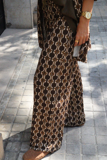 PANTALÓN RECTO MARIA PISTACHO