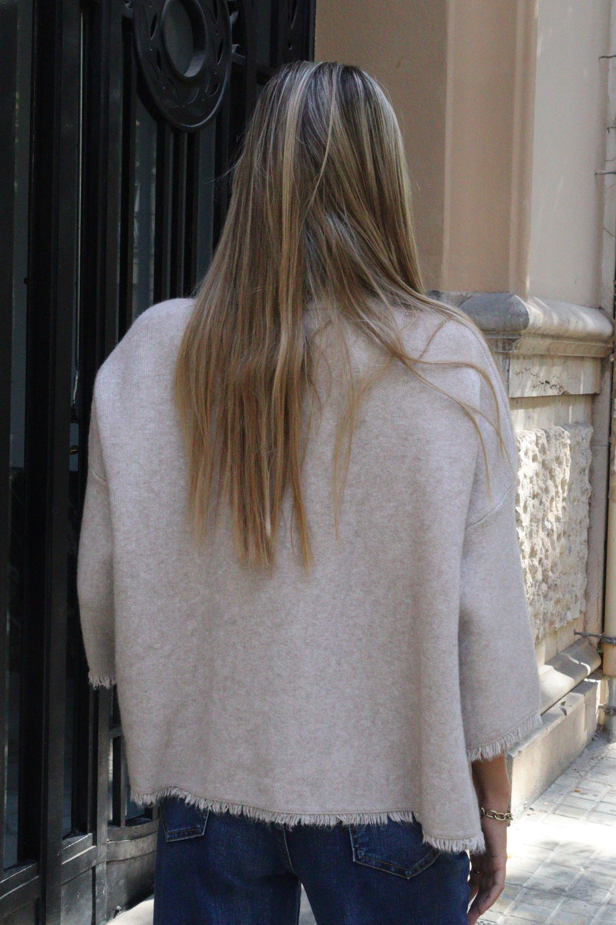 CHAQUETA VICTORIA TOPO CLARO