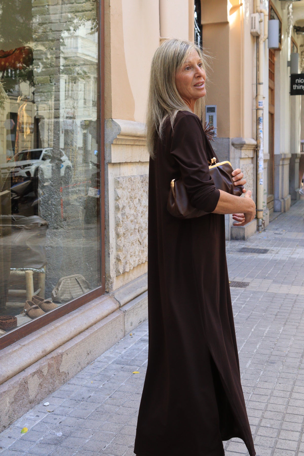 VESTIDO LETICIA CHOCOLATE