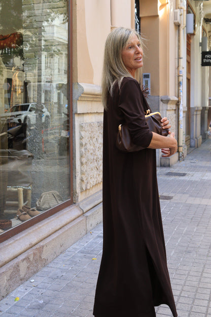 VESTIDO LETICIA CHOCOLATE