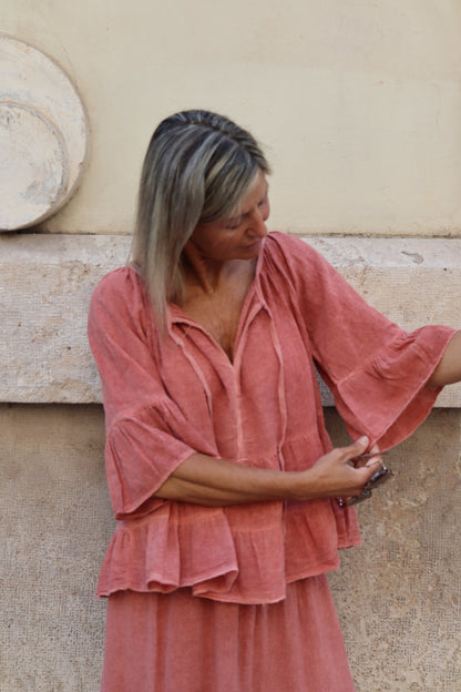 BLUSA CELIA CORAL