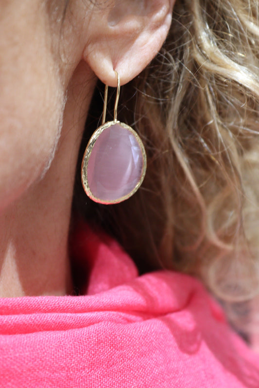 PENDIENTE NOA MINI ROSA
