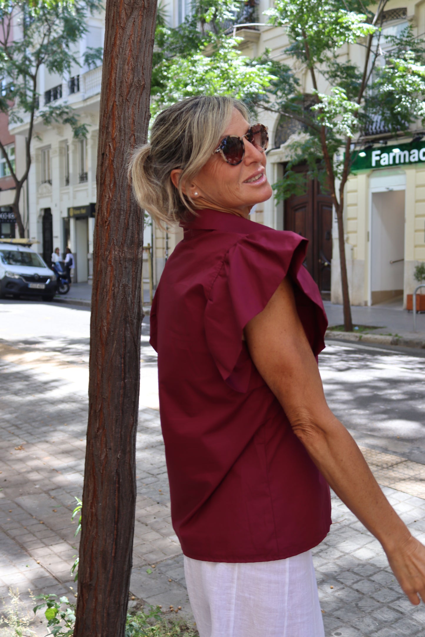BLUSA ALBA VINO
