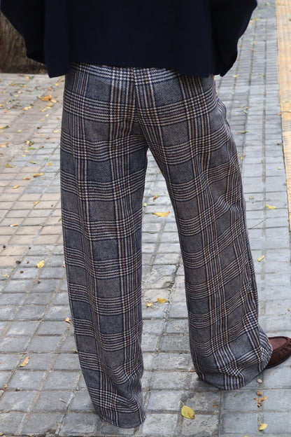 PANTALON CUADROS MARINO