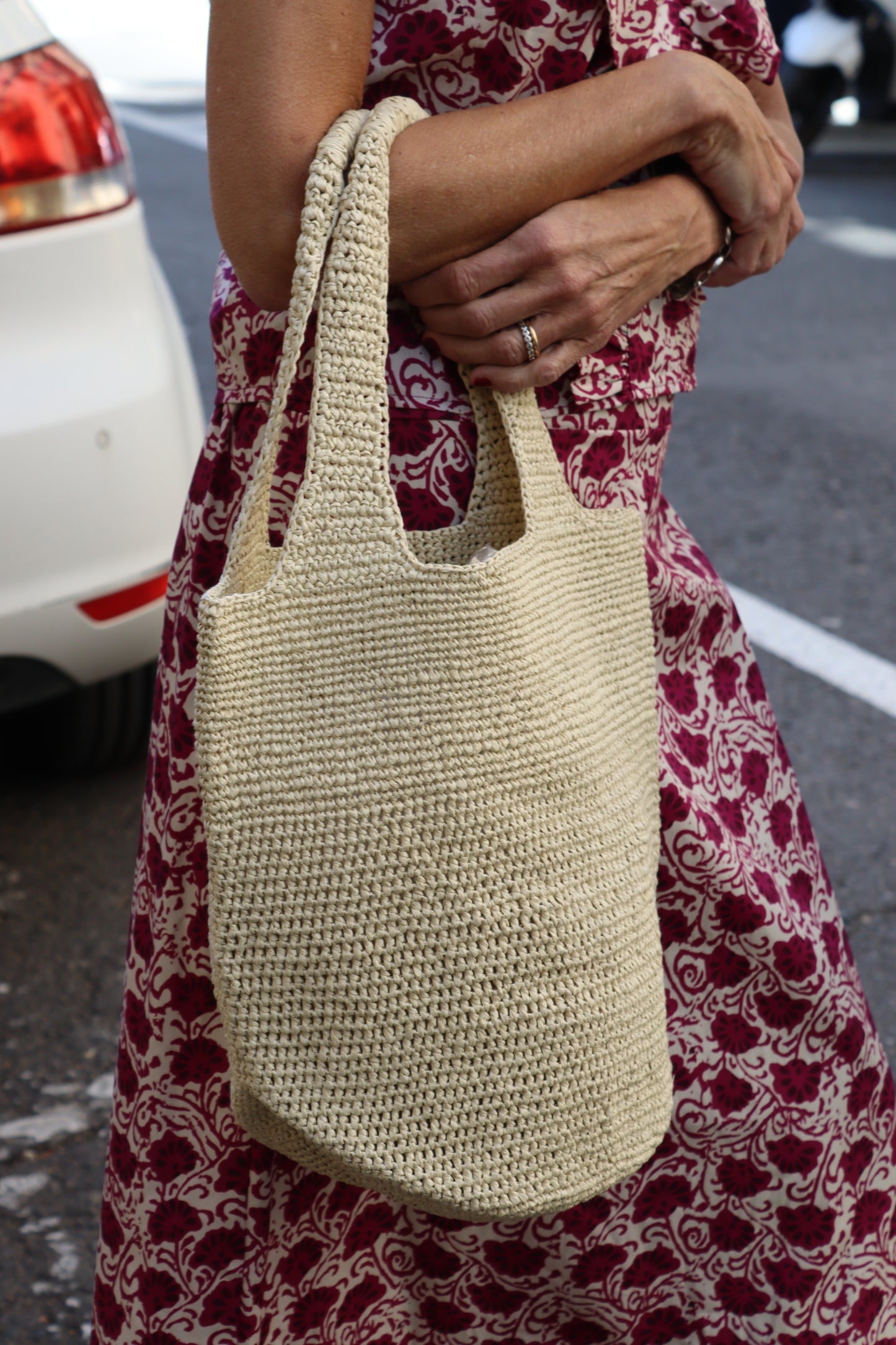 BOLSO RAFIA BLANCO