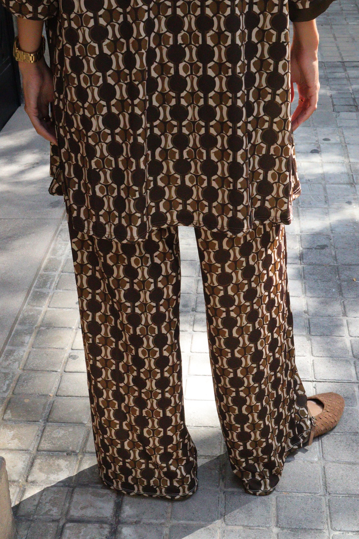 PANTALÓN RECTO MARIA PISTACHO