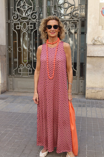 VESTIDO PILAR BERENJENA