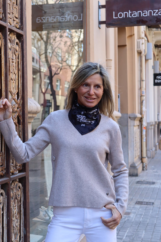 JERSEY BOTONES BEIGE