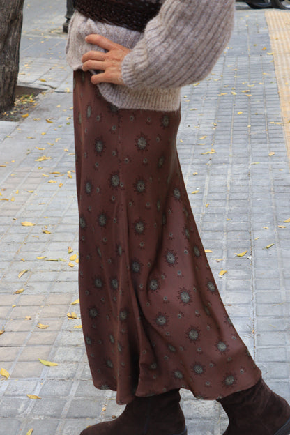 FALDA MIREIA MARRÓN
