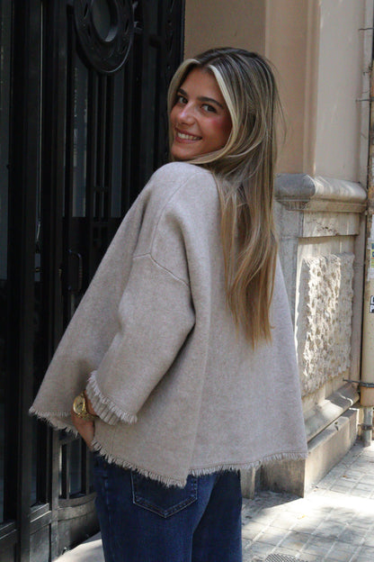 CHAQUETA VICTORIA TOPO CLARO