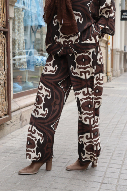 PANTALON MONI RECTO MARRÓN