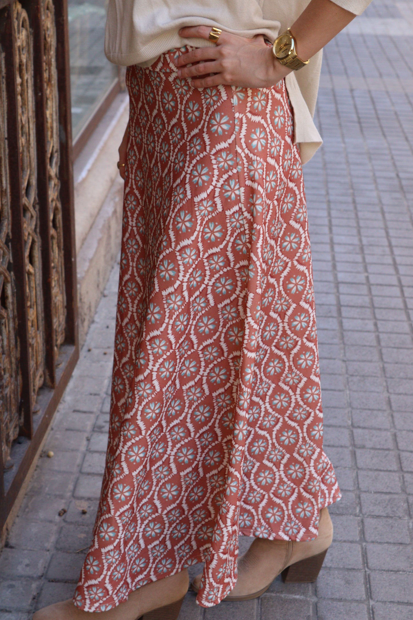 FALDA FLOR CORAL