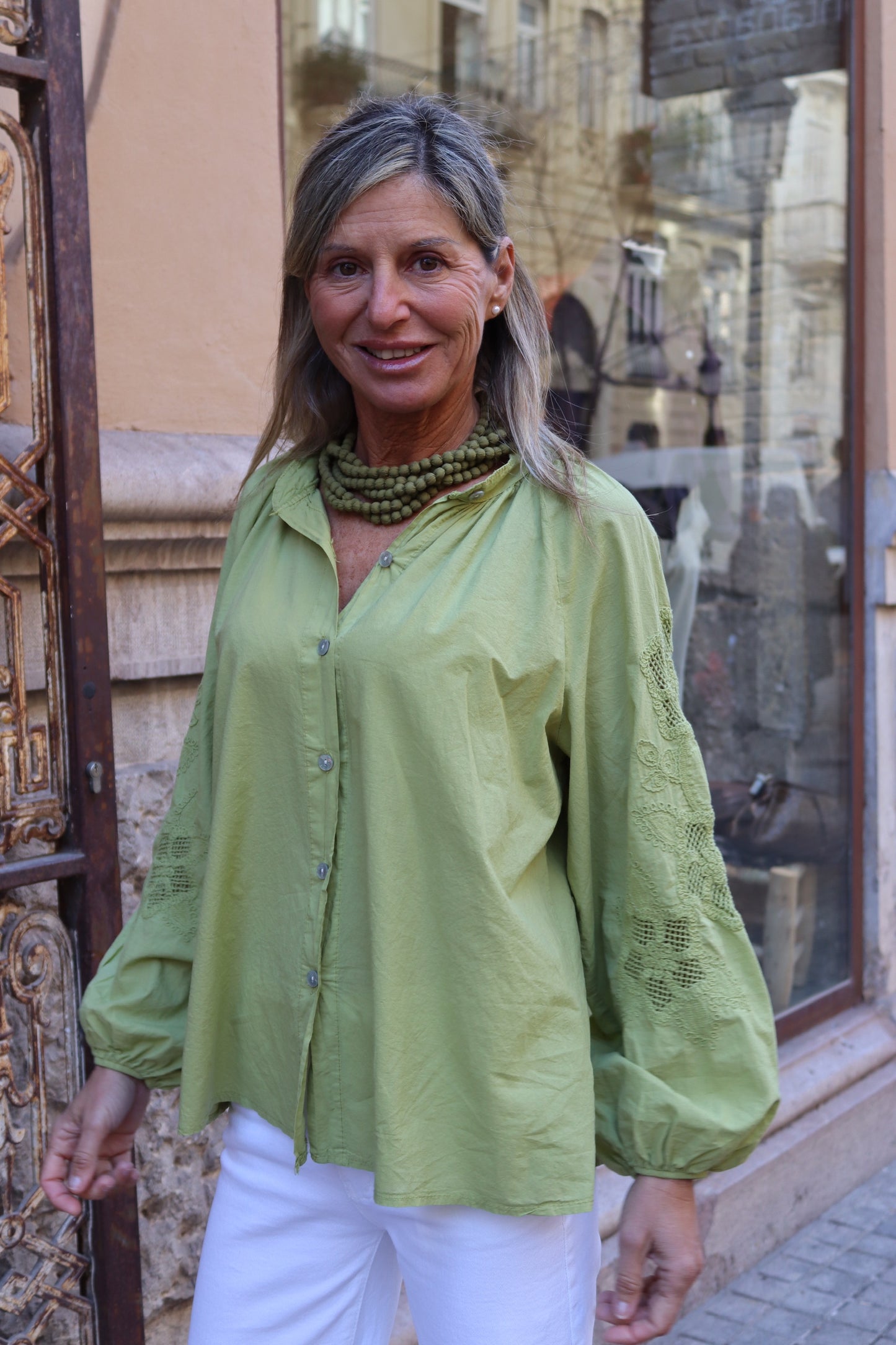 BLUSA MYKONOS PISTACHO