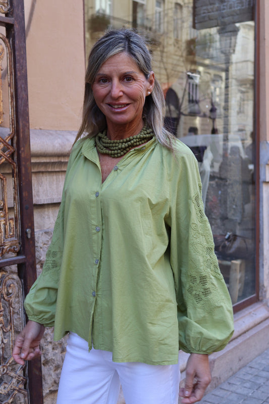 BLUSA MYKONOS PISTACHO