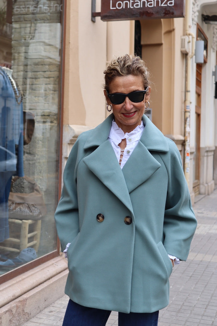 ABRIGO ITALIA VERDE AGUA