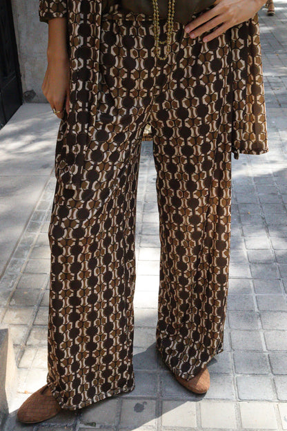 PANTALÓN RECTO MARIA PISTACHO