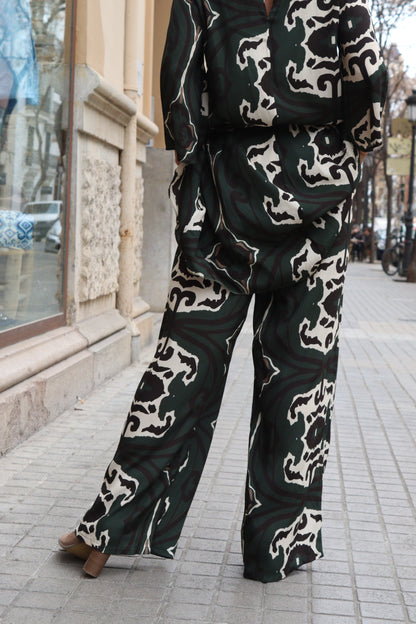 PANTALON MONI RECTO VERDE