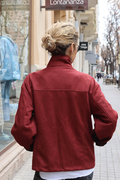 CHAQUETA MILA GRANATE