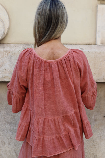 BLUSA CELIA CORAL