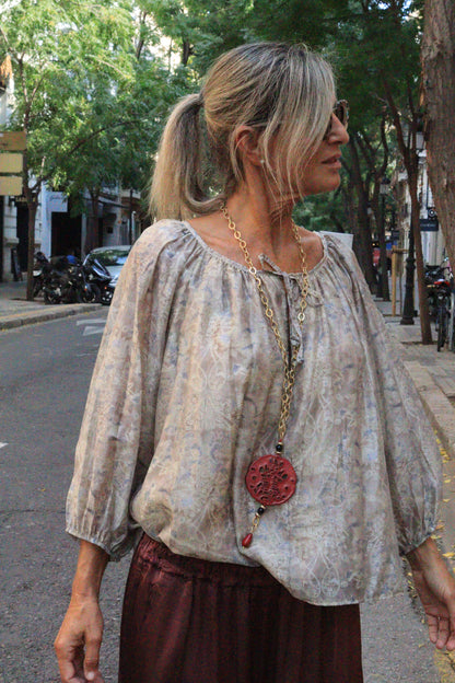 CAMISA SILVIA TOPO