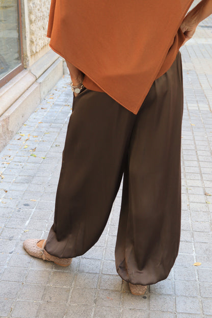 PANTALON BOMBACHO MONACO MARRON TOPO