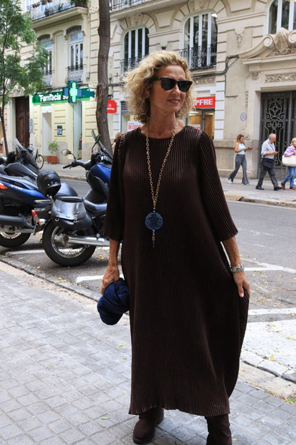 VESTIDO CARLA MARRÓN