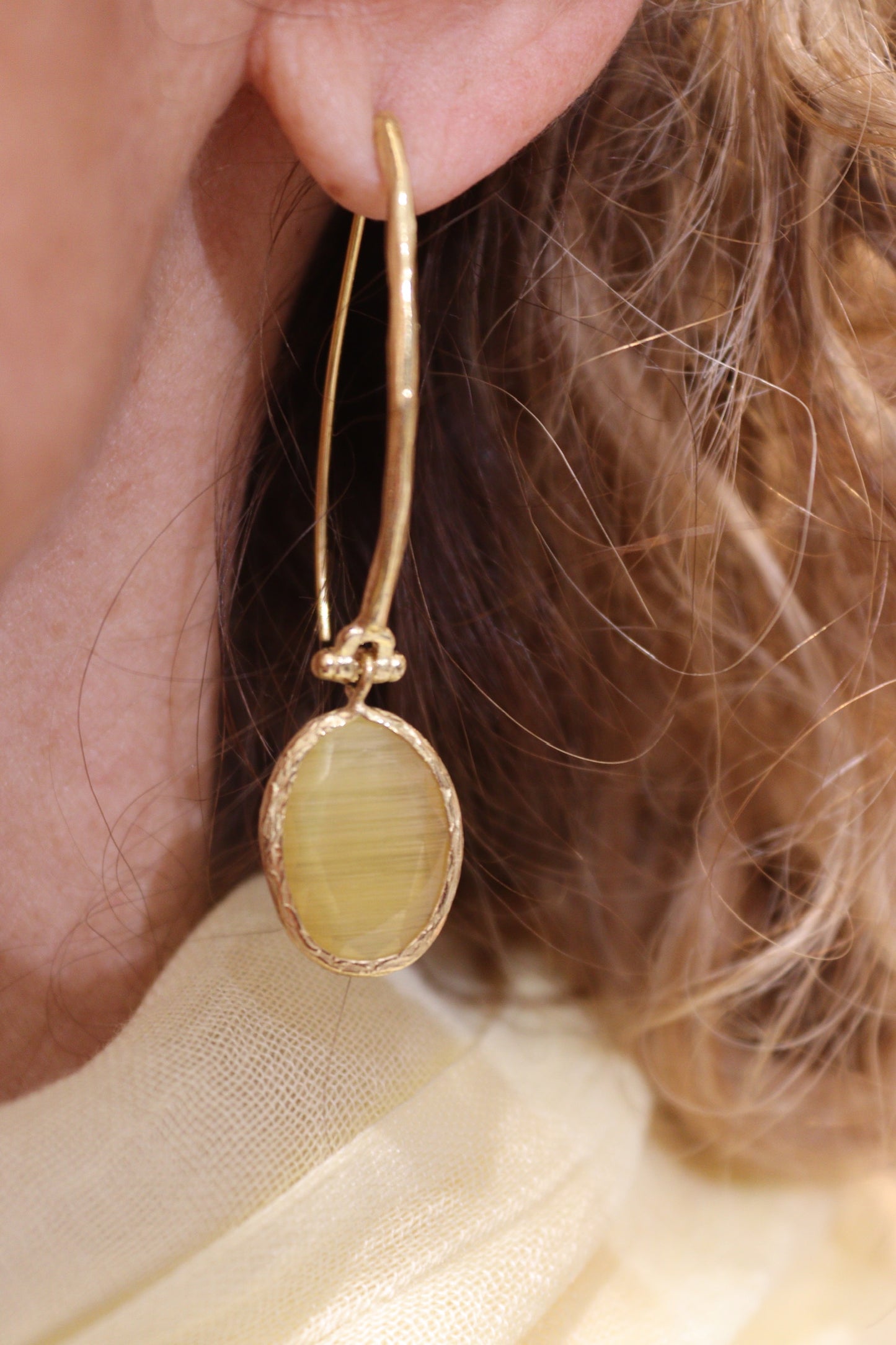 PENDIENTES BRISA AMARILLO