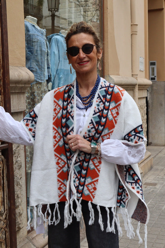 PONCHO CARMEN BLANCO