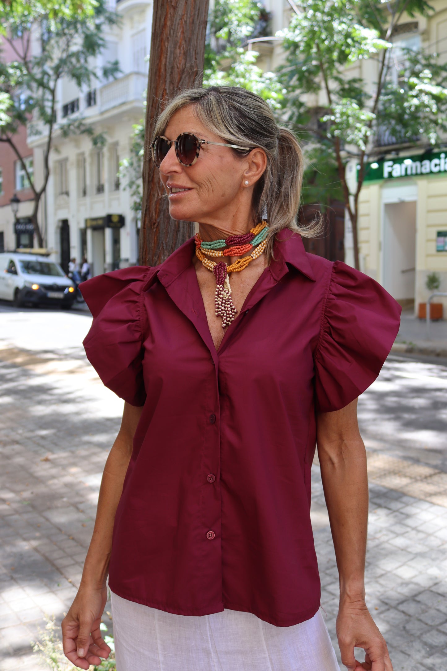 BLUSA ALBA VINO