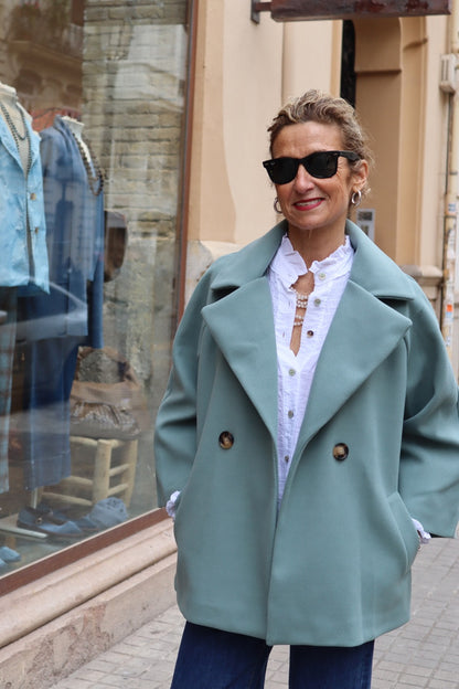 ABRIGO ITALIA VERDE AGUA