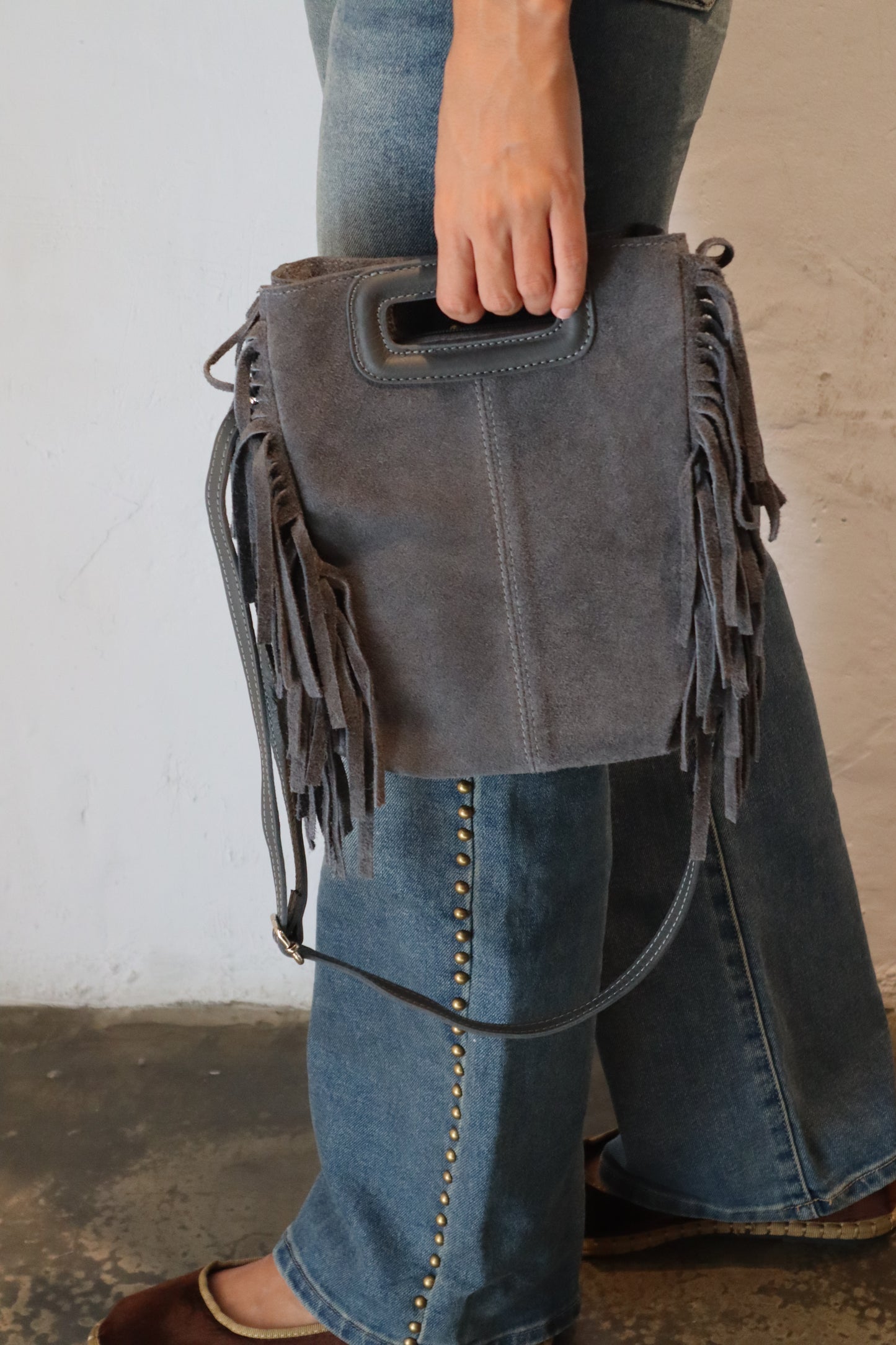BOLSO FLECOS GRIS