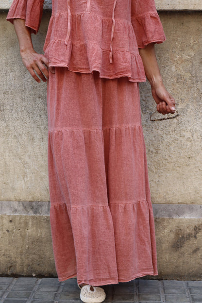 FALDA CELIA CORAL