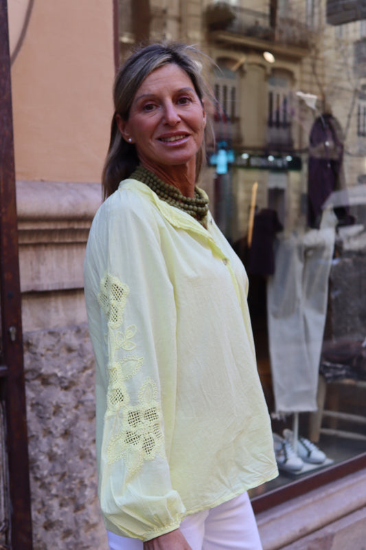BLUSA MYKONOS AMARILLA