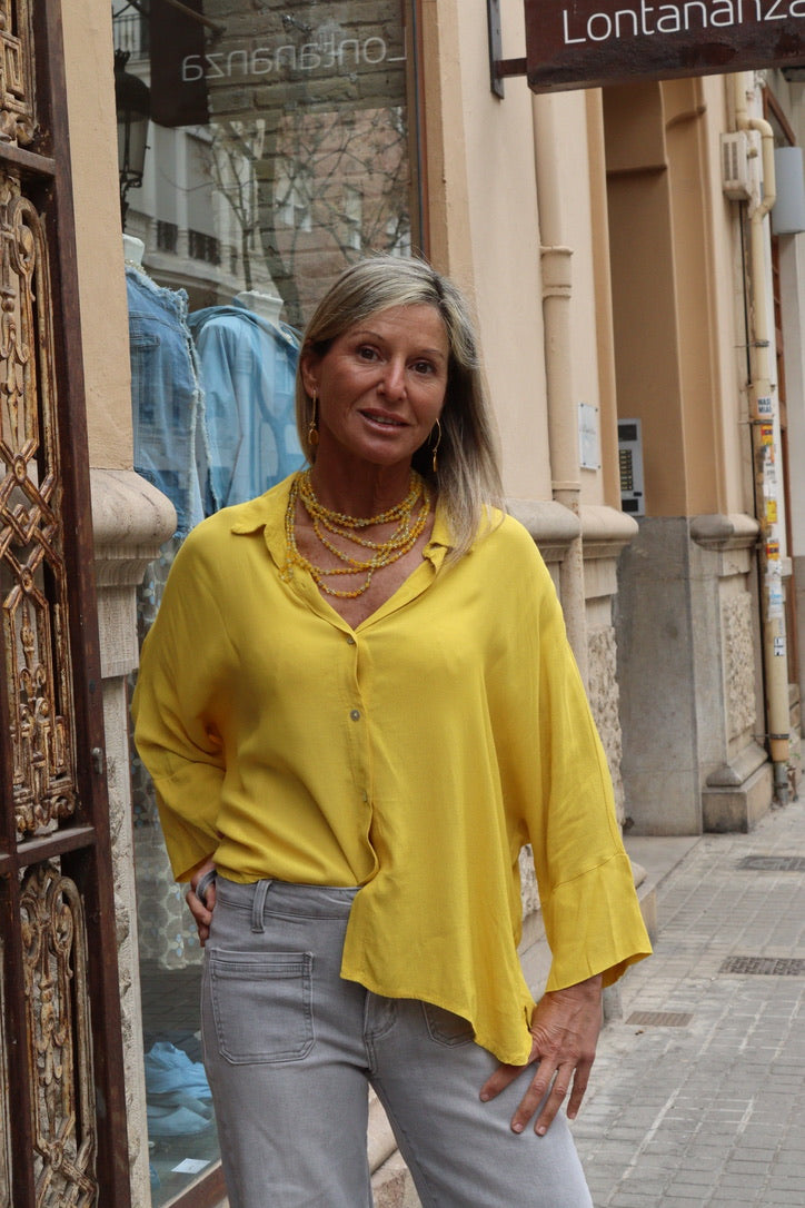 BLUSA LISA PALOMA AMARILLA