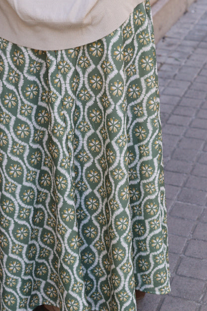 FALDA FLOR VERDE