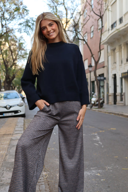 PARIS BLUE KNIT PANTS