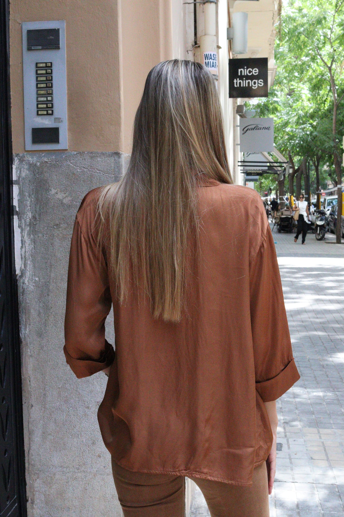 CAMISA MONACO TERRACOTA