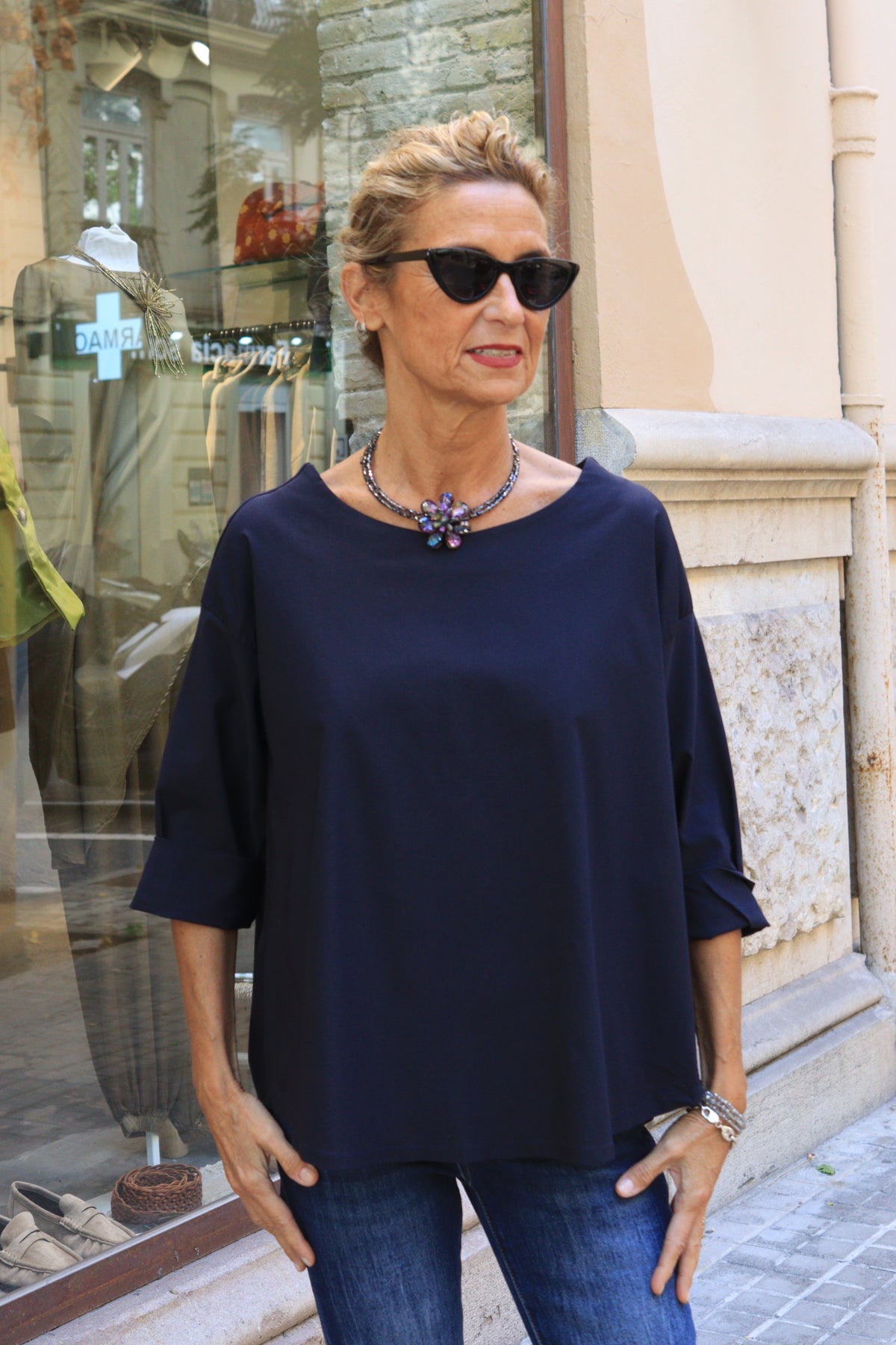 BLUSA NEOPRENO MARINO