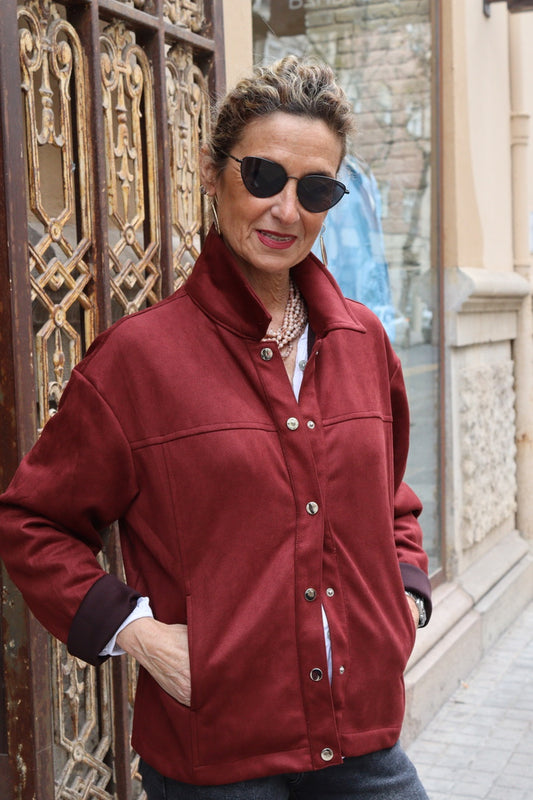 CHAQUETA MILA GRANATE