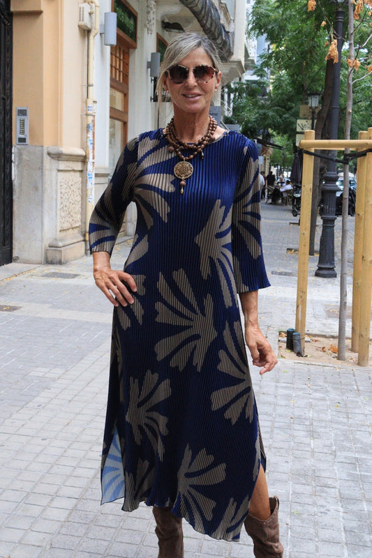 VESTIDO CARLA AZULES