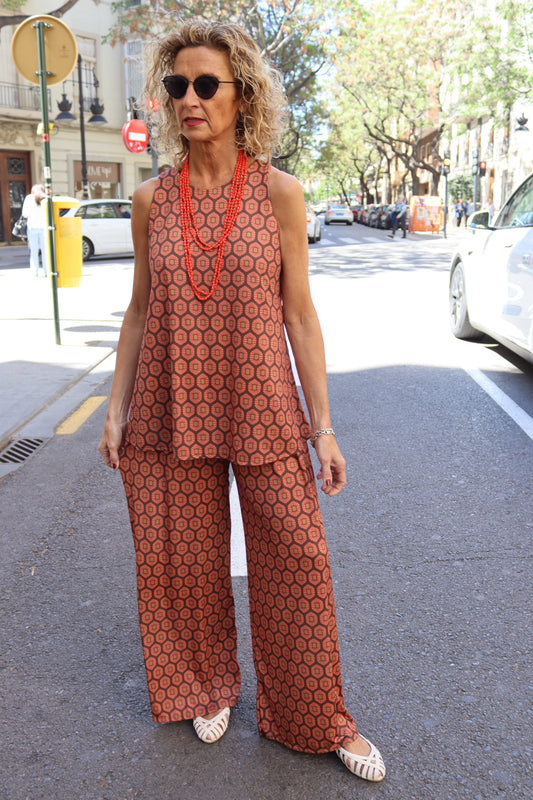 CAMISA PILAR TERRACOTA