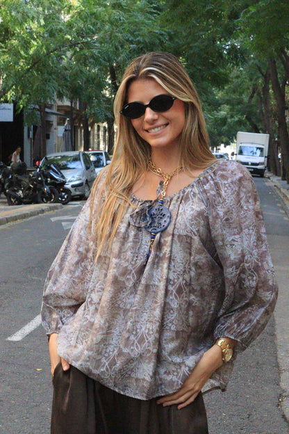 CAMISA SILVIA AZUL