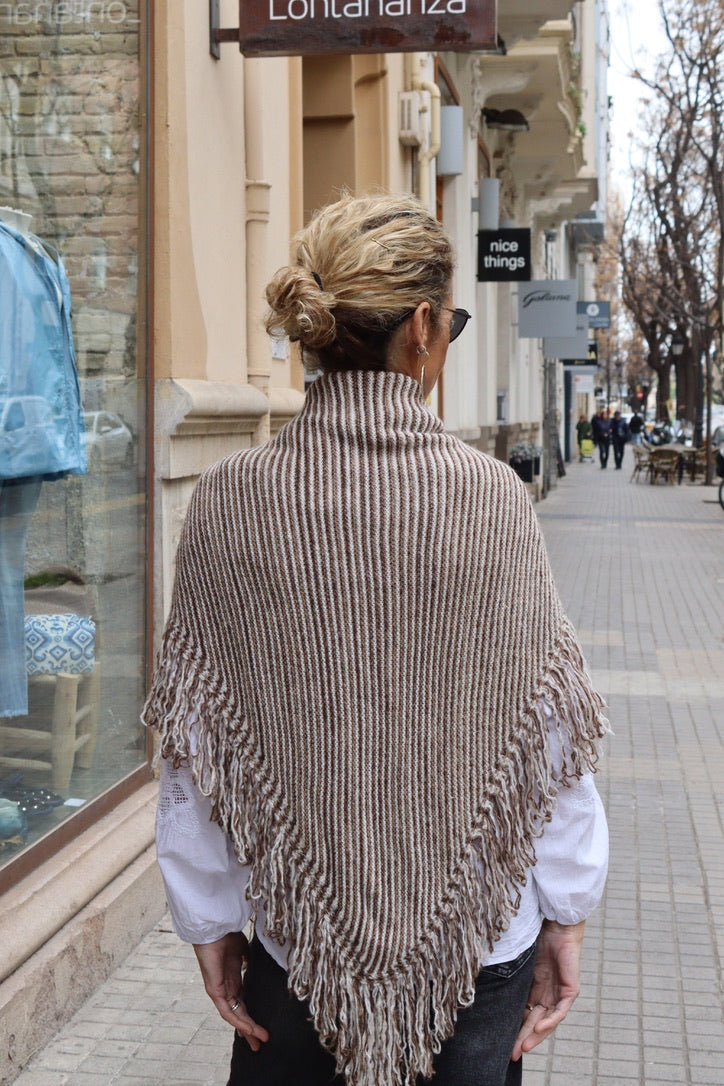 CHAL FLECOS MULTI MARRÓN