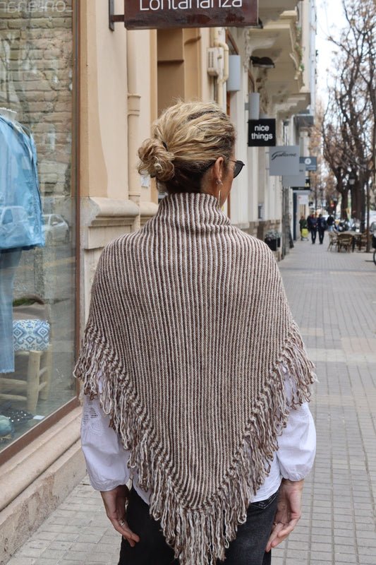 CHAL FLECOS MULTI MARRÓN