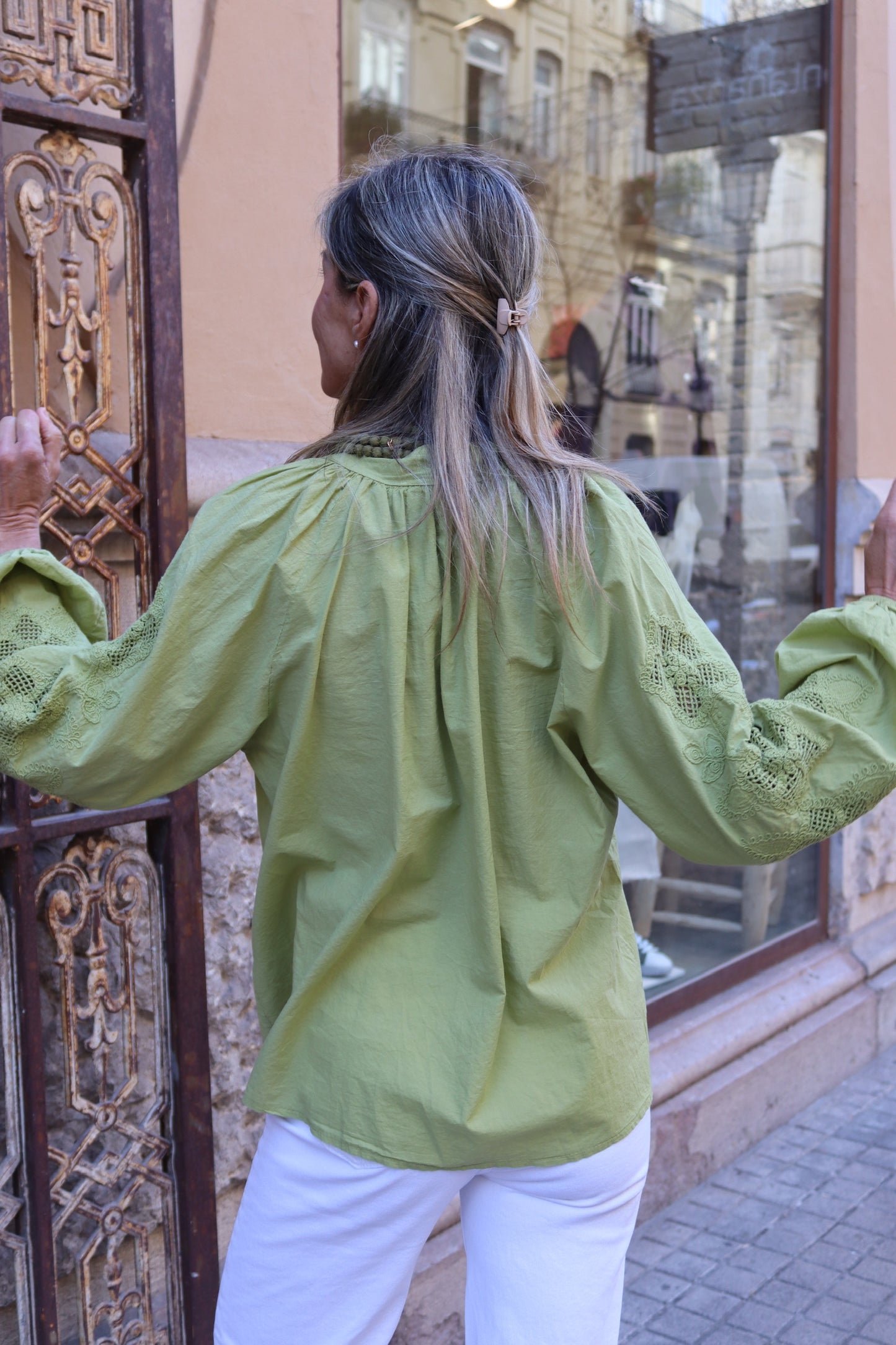 BLUSA MYKONOS PISTACHO