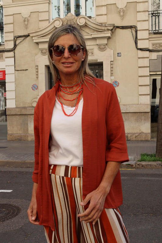 KIMONO CLARA TERRACOTA