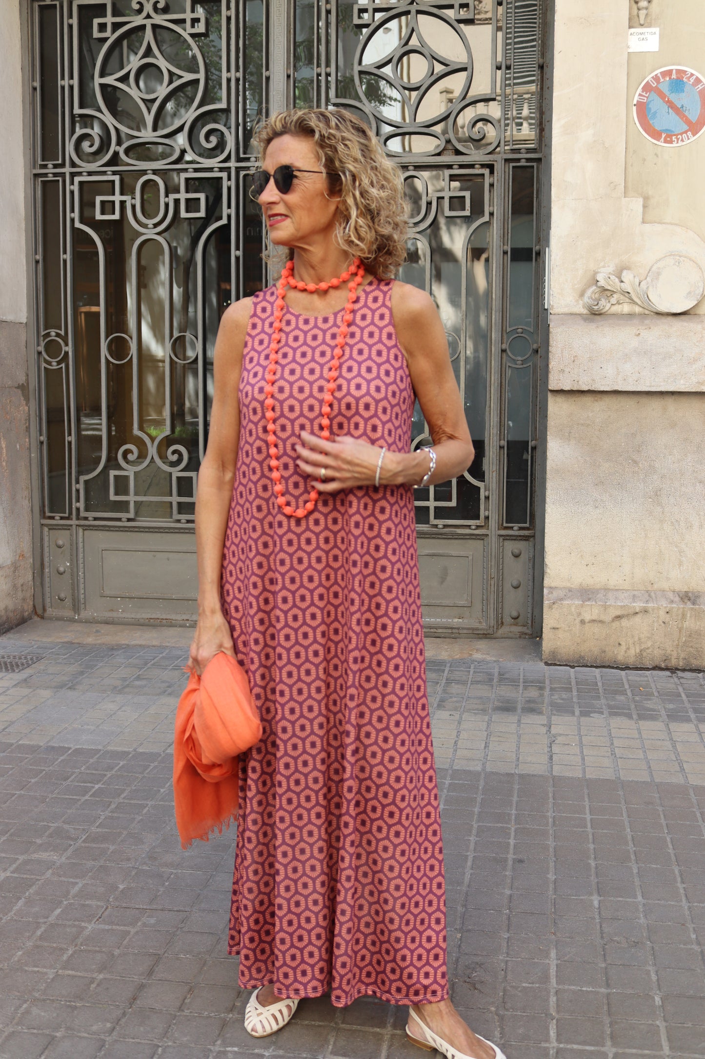VESTIDO PILAR BERENJENA